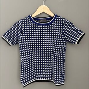 Princess Goes Hollywood
Knitted T-shirt, style 'Waffel' in blue